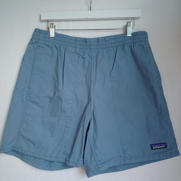Patagonia Mens Shorts Blue Baggies Activewear Hiking Swim Size Medium - Picture 5 of 7